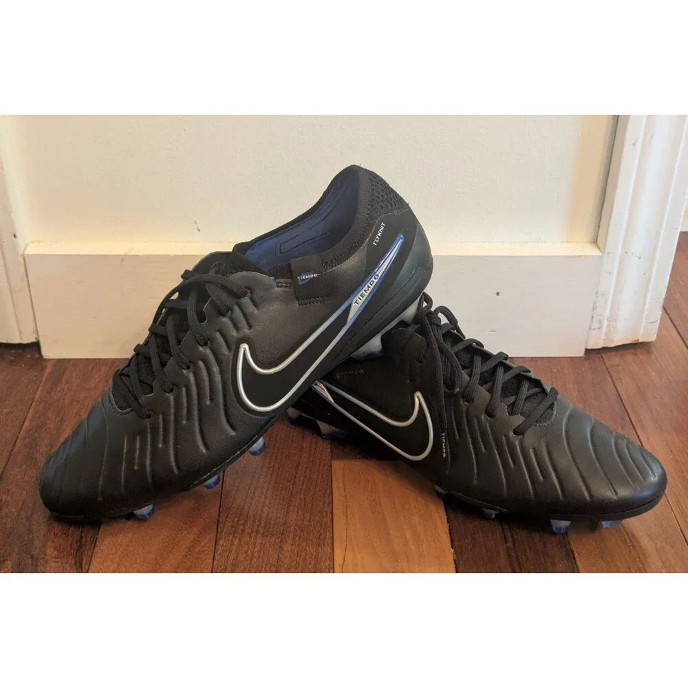 Nike Tiempo Legend 10 X Elite FG Black/Hyper Royal Mens Football Boots Mens 9